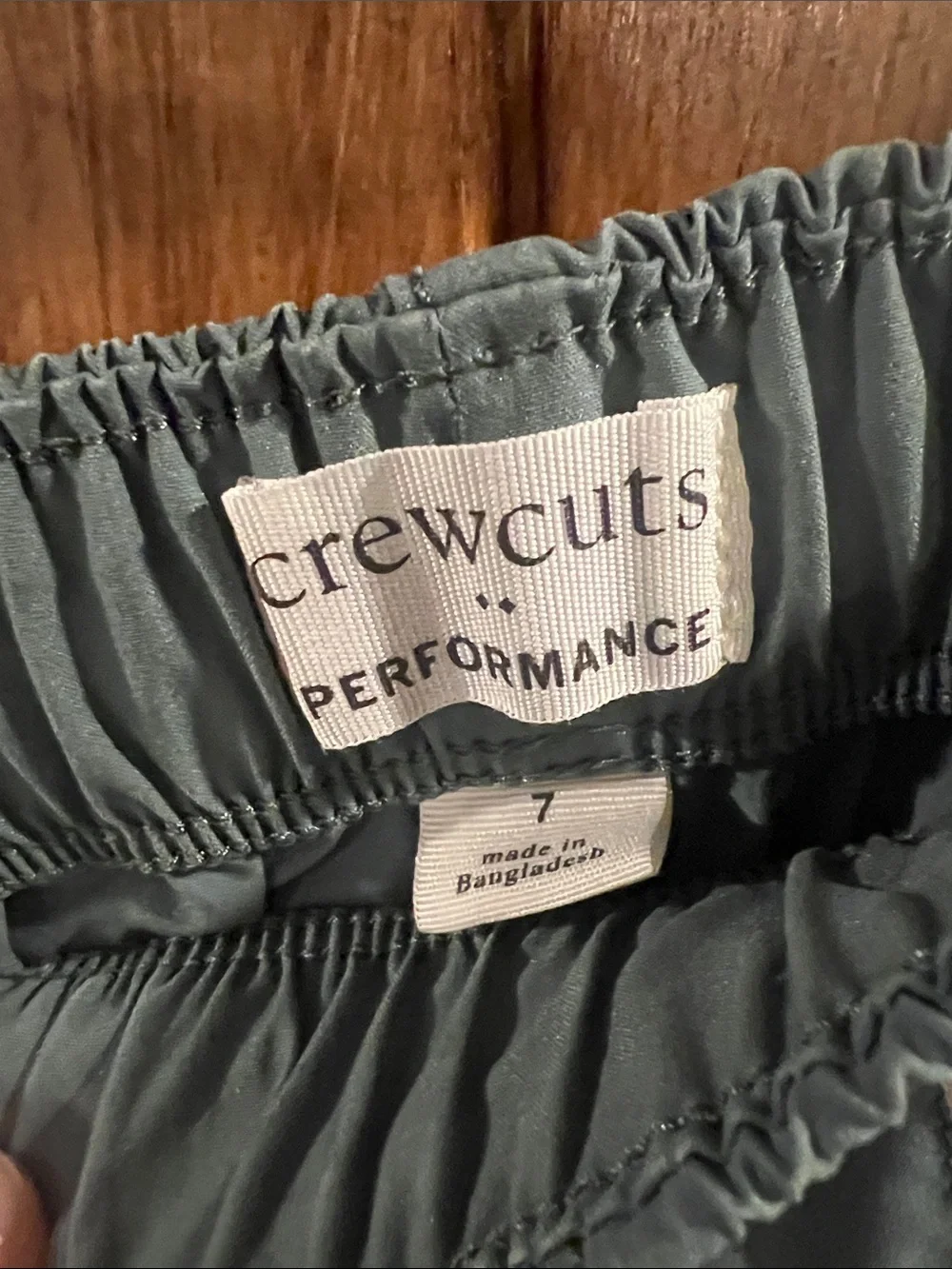 Crewcuts Olive Sage Elastic-Waist Athletic Shorts
